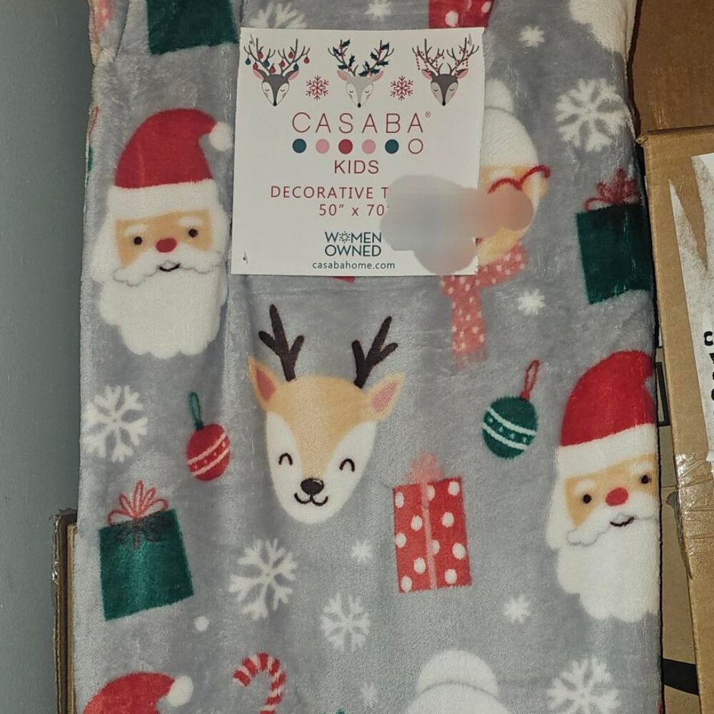 Casaba Christmas blanket